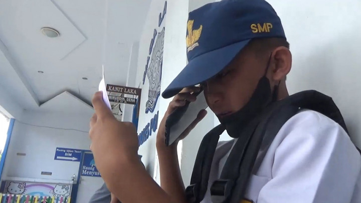 Terjaring Razia, Pelajar SMP Ini Menangis Takut Ketahuan Orang Tuanya