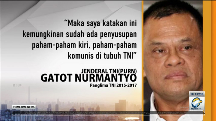 Pepabri Sesalkan Tudingan Gatot Soal TNI Disusupi PKI