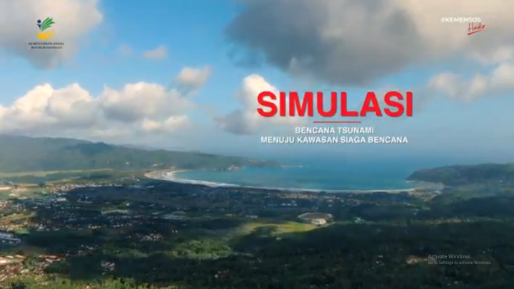 Simulasi Bencana Tsunami Menuju Kawasan Siaga Bencana