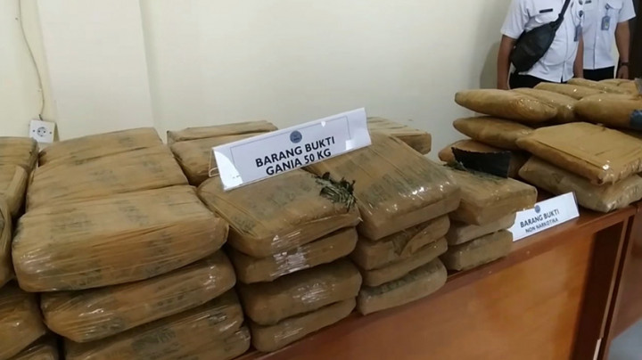 Sumbar Tangkap Bandar Narkoba, 80Kg Ganja Diamankan