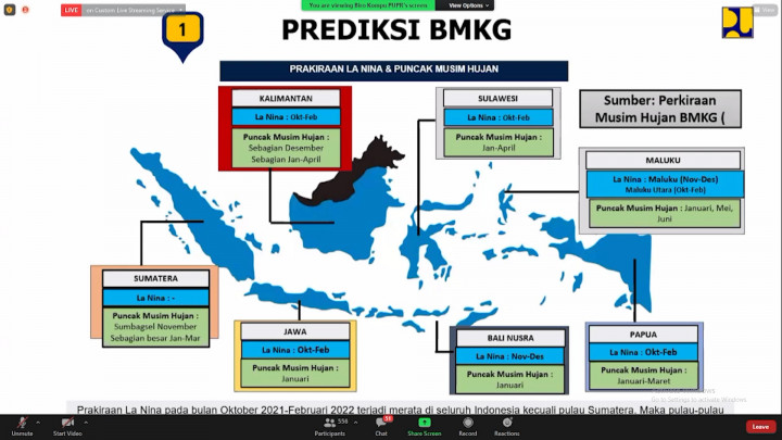 BMKG Prediksi Fenomena La Nina Terjadi Awal Tahun 2022