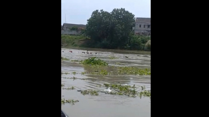 Perahu Penyeberangan Bengawan Solo Terbalik, Puluhan Penumpang Dilaporkan Tenggelam