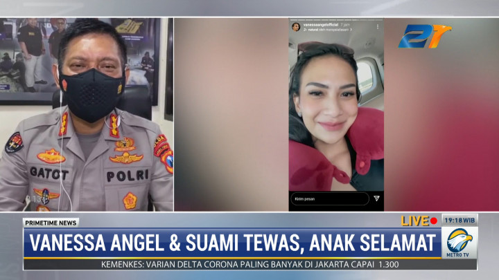 Polisi: Pengemudi Mobil Vanessa Angel Mengaku Mengantuk dan Kelelahan