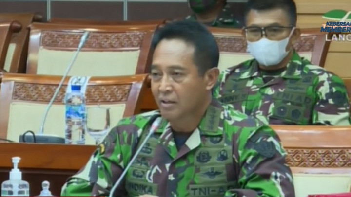 Jenderal Andika Perkasa Paparkan Visi dan Misi sebagai Calon Panglima TNI