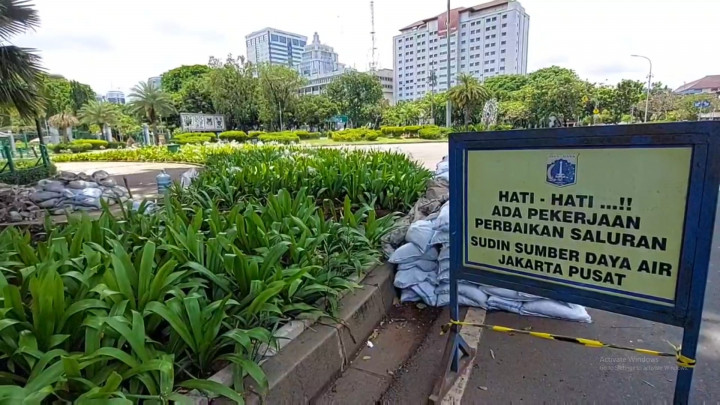 Cegah Banjir di Depan Istana Negara, Saluran Air Dinormalisasi