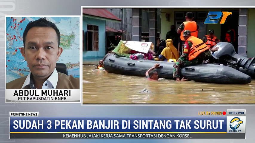 Sudah 3 Pekan, Banjir di Sintang Tak Kunjung Surut