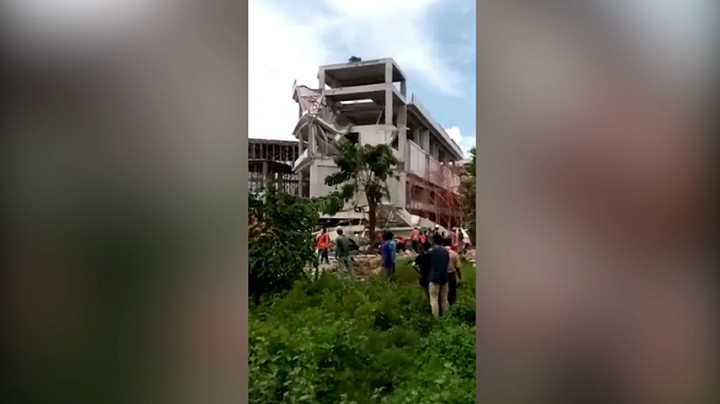 Gedung Sekolah SMAN 96 Jakarta di Jakbar Ambruk Saat Direnovasi