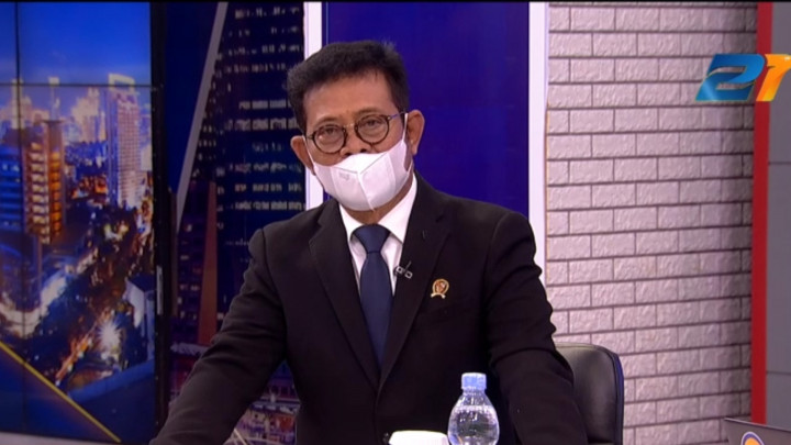 Mentan Syahrul Yasin Limpo Mendadak Jadi Anchor di Primetime News Metro TV