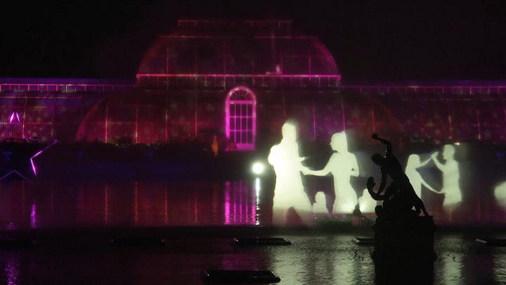 Sambut Natal, Kebun Botani Kew di London Tampilkan Pertunjukan Cahaya