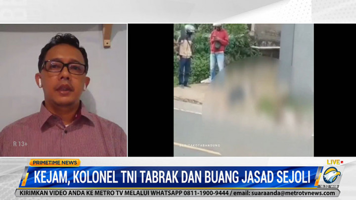 3 Oknum TNI Tabrak dan Buang Jasad Sejoli