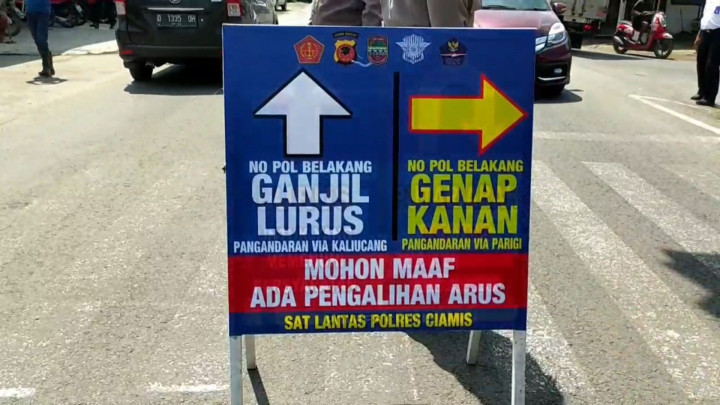 Jelang Tahun Baru, Polres Ciamis Terapkan Ganjil Genap Menuju Pangandaran