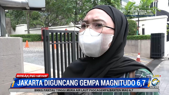 Gempa Banten Terasa hingga Jakarta, Pekerja di Kawasan SCBD Panik Berlarian Keluar