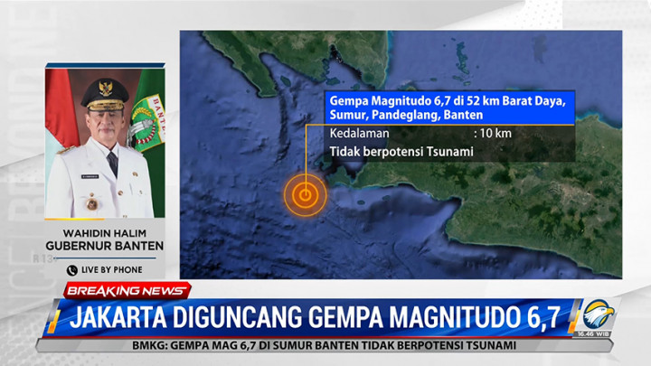 Gubernur Banten Sebut Beberapa Rumah Rusak Akibat Gempa