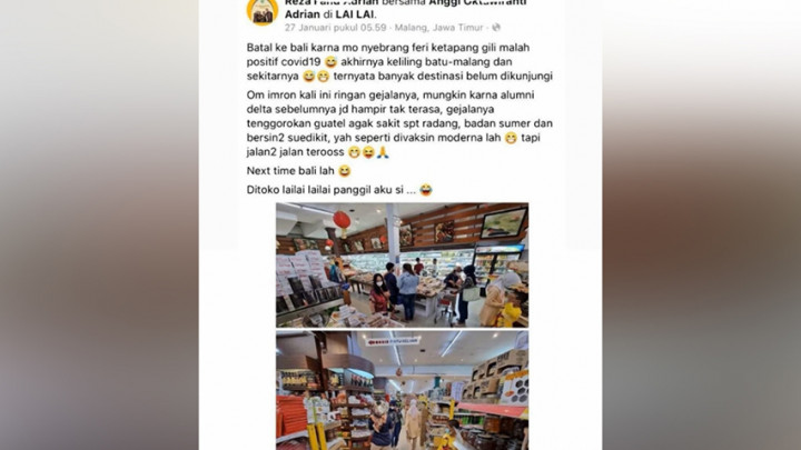 Heboh! Dua Wisatawan Mengaku Positif COVID-19 Tapi Tetap Melancong di Malang