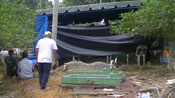 Polda Sumut Bongkar Makam Penghuni Kerangkeng Bupati Langkat