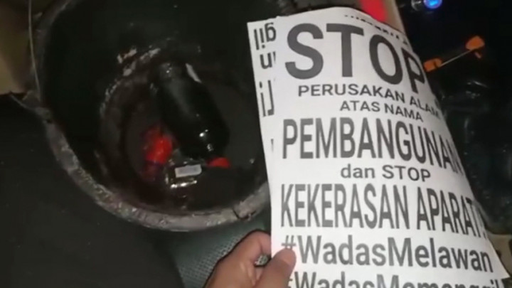 Pelempar Molotov di Bekasi Bawa Poster Terkait Aksi Wadas Melawan