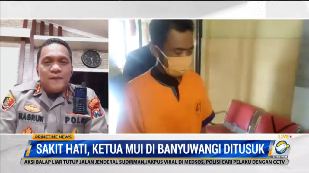 Sakit Hati, Ketua MUI di Banyuwangi Ditusuk Santrinya