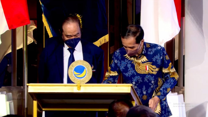 Presiden Jokowi Resmikan NasDem Tower