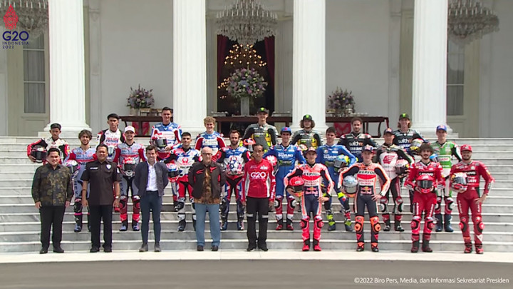 Detik-detik Pembalap MotoGP Mandalika 2022 Konvoi di Jalanan Ibu Kota