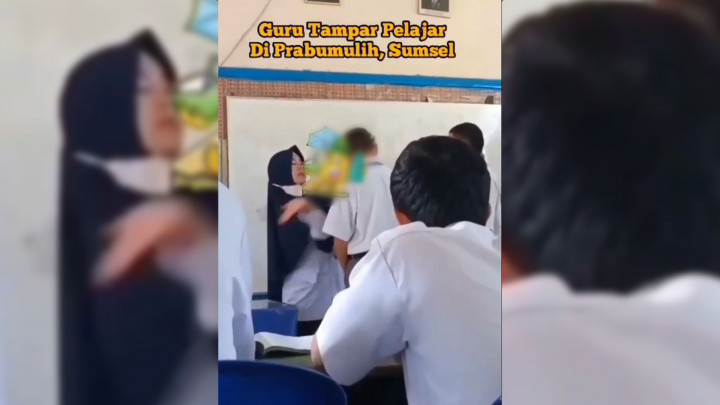 Seorang Guru di Prabumulih Tampar Siswa Berkali-kali Viral di Media Sosial