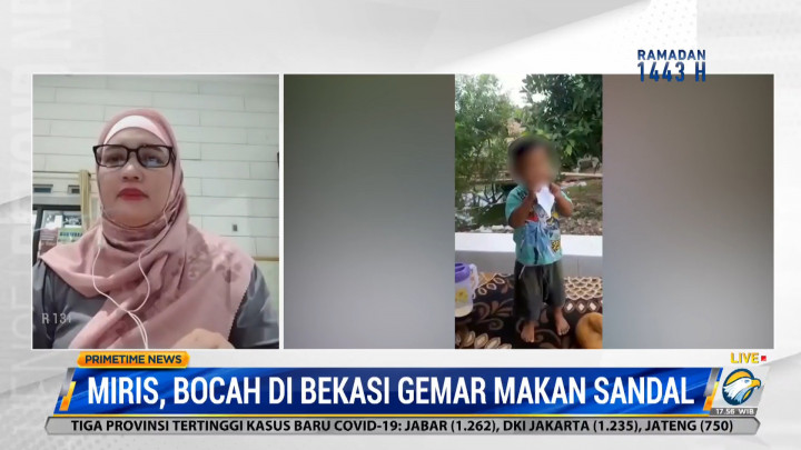 Miris, Bocah di Bekasi Gemar Makan Kertas Hingga Sandal, Ini Tanggapan KPAI