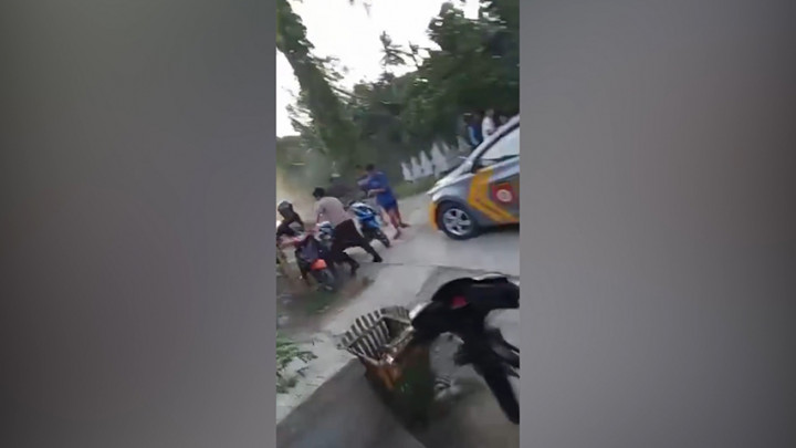 Panik Didatangi Polisi, Pelaku Balap Liar Kocar-kacir hingga Saling Tabrakan