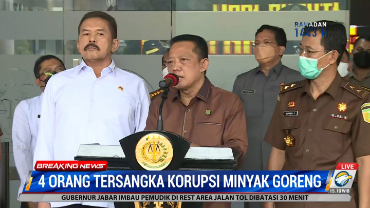Kejaksaan Temukan Alat Bukti 4 Tersangka Tindak Pidana Korupsi Minyak Goreng