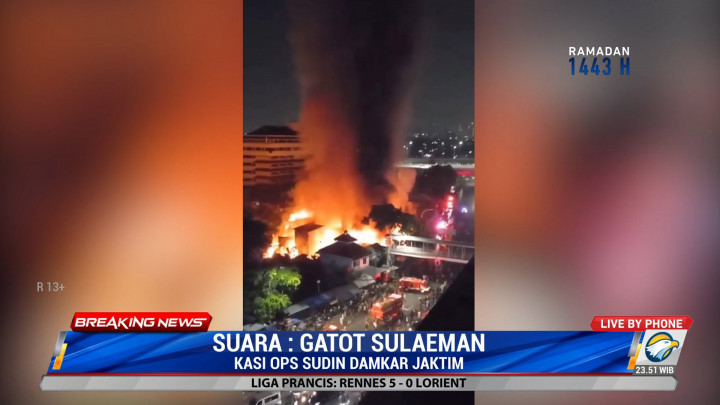 Sejumlah Kendala Hambat Proses Pemadaman Api di Pasar Gembrong