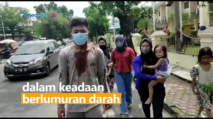 Ditikam Tetangga, Mahasiswa Datangi Kantor Polisi dengan Kondisi Berlumuran Darah