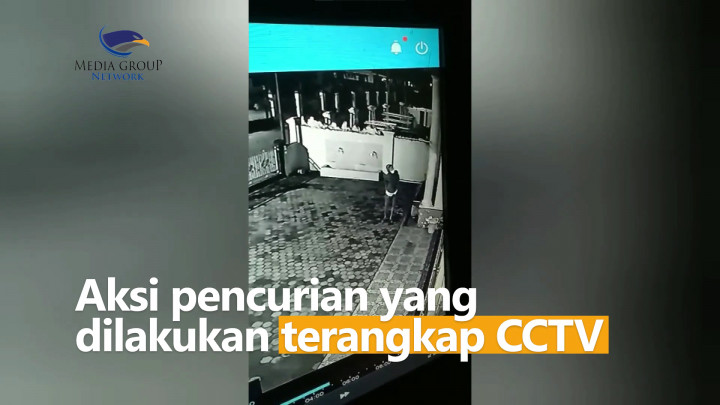 Terekam CCTV, Maling Curi 3 Kota Amal di Masjid