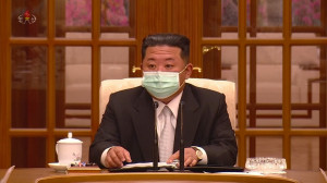 Pertama Kali! Kim Jong Un Muncul di TV Nasional Pakai Masker