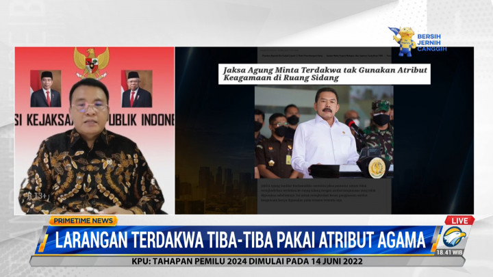 Komjak Dukung Jaksa Agung Larang Atribut Keagamaan Terdakwa di Ruang Sidang
