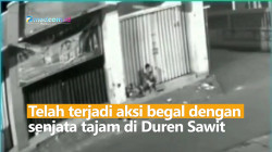 Rekaman CCTV Aksi Begal di Duren Sawit, Pelaku Mencoba Lukai Korban dengan Sajam