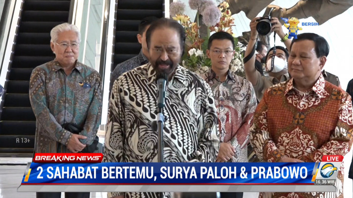Pertemuan Dua Sahabat Lama, Prabowo dengan Surya Paloh
