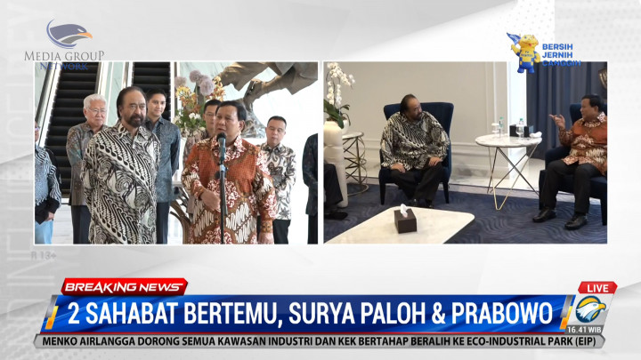 Surya Paloh Bertemu Sahabat Lama, Prabowo: Sebetulnya Saya yang Minta Diundang