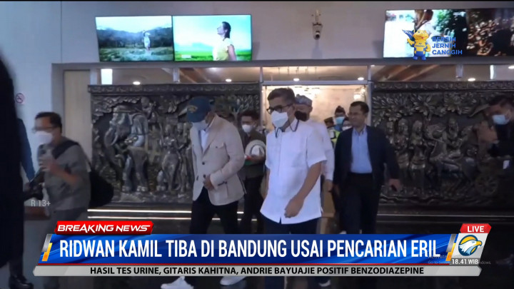 Ridwan Kamil Beserta Keluarga Tiba di Bandung