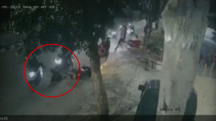 Aksi Brutal Geng Motor di Riau Terekam CCTV