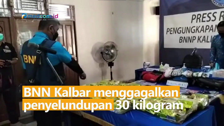 BNN Kalimantan Barat Gagalkan Penyeludupan 30 Kg Sabu & Tangkap 5 Tersangka