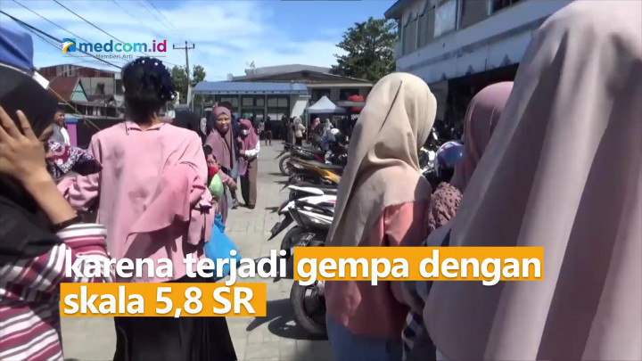 Gempa Berskala 5,8 SR Mengguncang Majene, Warga Panik Berlarian