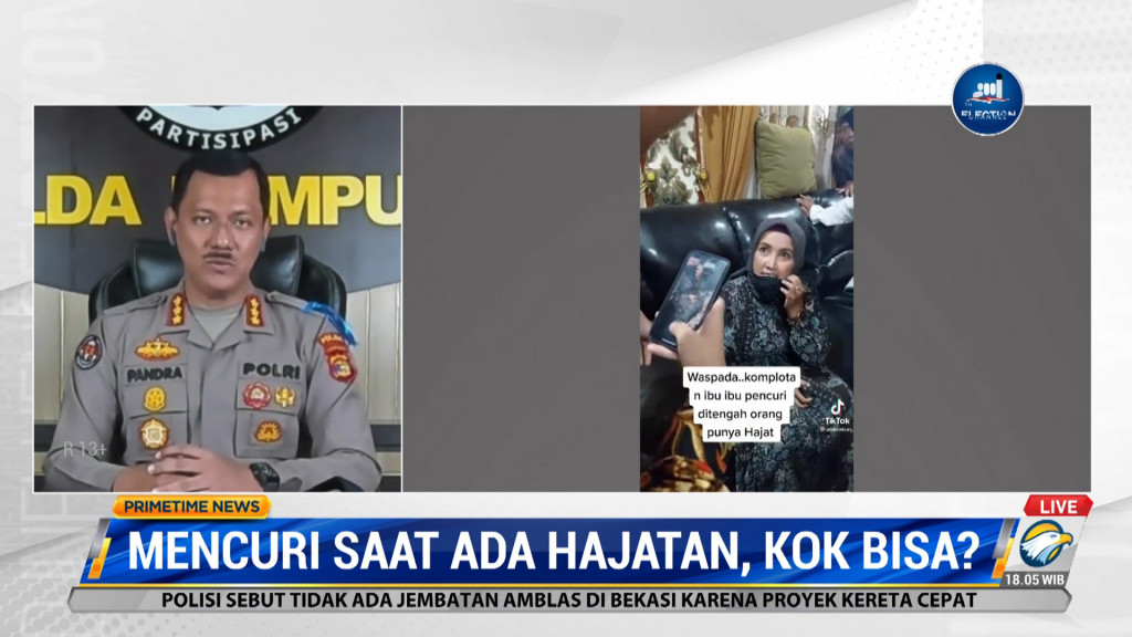 Polisi Ungkap Modus Pencuriaan Saat Hajatan di Lampung