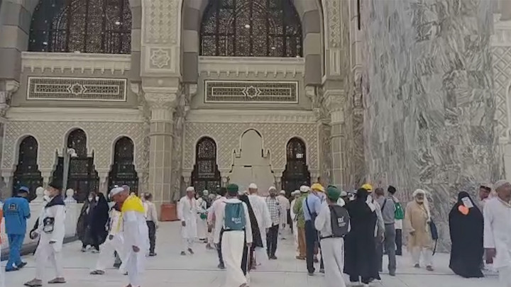 Indahnya, Suasana Masjidil Haram Makkah Jelang Magrib