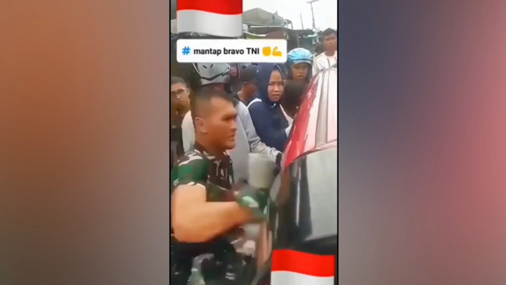 Aksi Heroik Anggota TNI Selamatkan Bayi yang Terjebak di Dalam Mobil