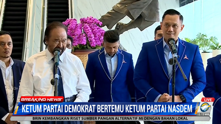 Pertemuan NasDem-Demokrat, Surya Paloh: Penuh dengan Suasana Kekerabatan