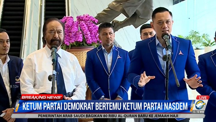 Pertemuan Demokrat-NasDem, Ini yang Dibahas AHY dan Surya Paloh