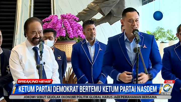 AHY Diingatkan Surya Paloh untuk Tidak Terburu-buru Soal Koalisi Jelang Pemilu 2024