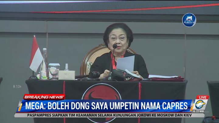 Rakernas PDIP, Megawati Masih Belum Umumkan Nama Capres