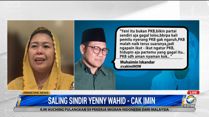 Tak Setuju Cak Imin Nyapres, Ini Jawaban Yenny Wahid