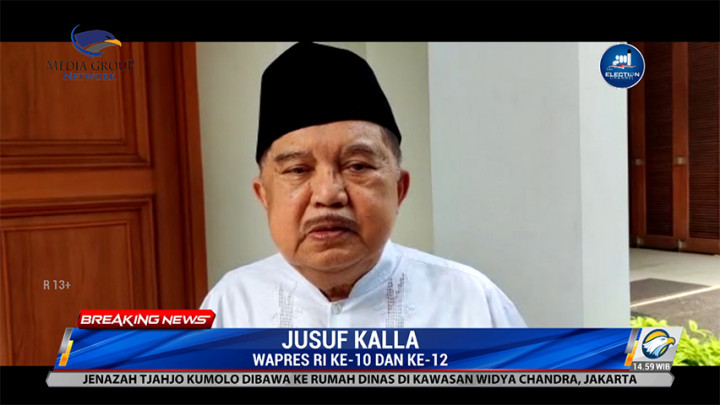 JK Sampaikan Duka Cita atas Wafatnya Tjahjo Kumolo
