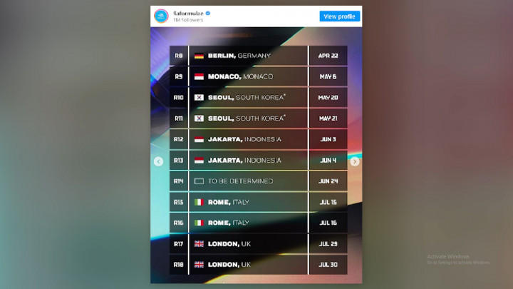 Jakarta Gelar 2 Balapan Formula E 2023