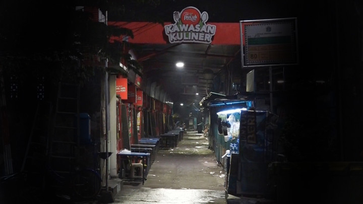 Pasca PPKM Level 2, Sentra Kuliner di Jakarta Terpantau Sepi